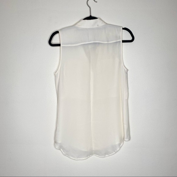 Theory White Sleeveless Blouse - Picture 3 of 7